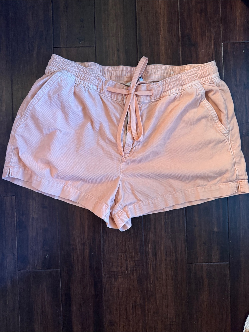American Eagle Outfitters Light Peach Drawstring Athletic Shorts